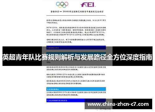 英超青年队比赛规则解析与发展路径全方位深度指南 英超青年队比赛规则解析与发展路径全方位深度指南